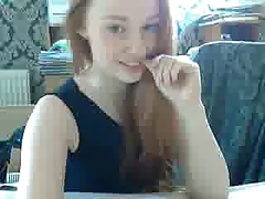 She does masturbation on webcam!